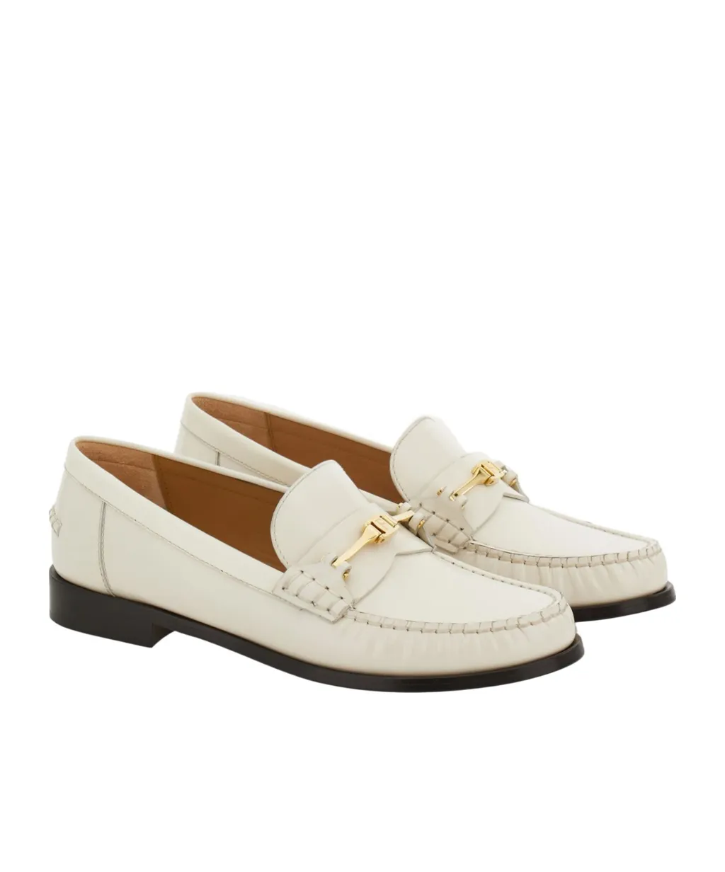 Ferragamo New Vara Almond-Toe Loafers