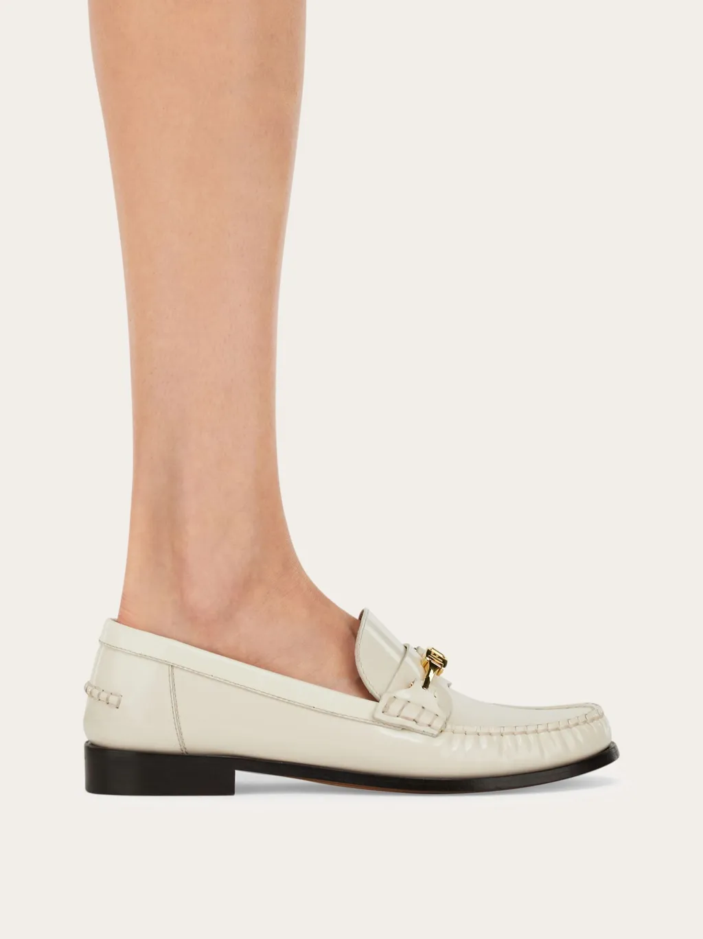 Ferragamo New Vara Almond-Toe Loafers