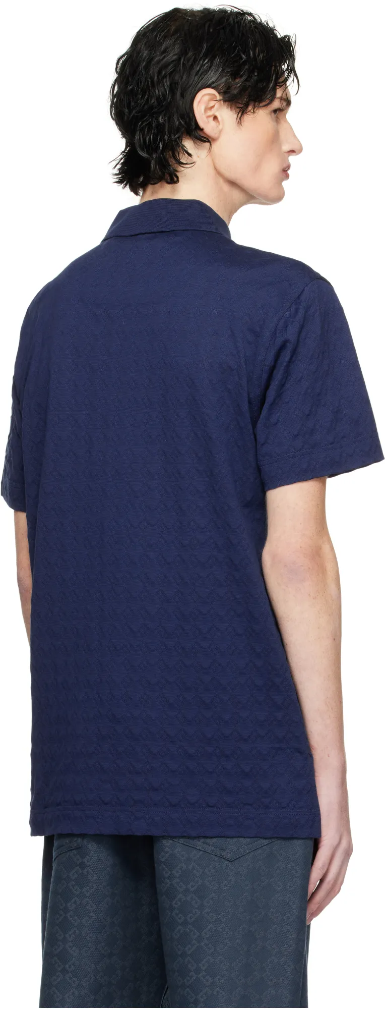 Givenchy 4G-Jacquard Short-Sleeved Polo Shirt