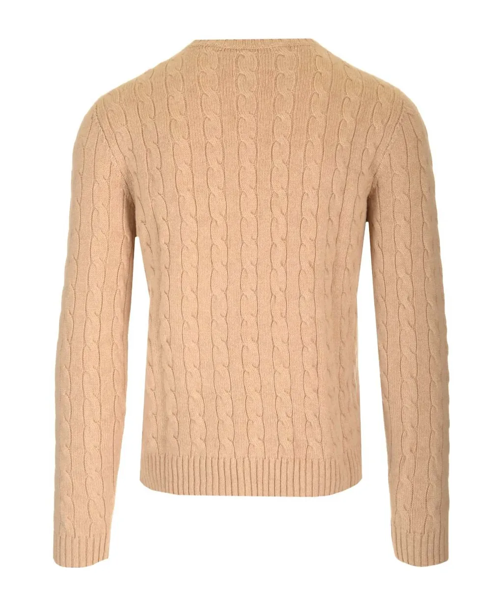 Valentino Garavani Logo Plaque Crewneck Sweater