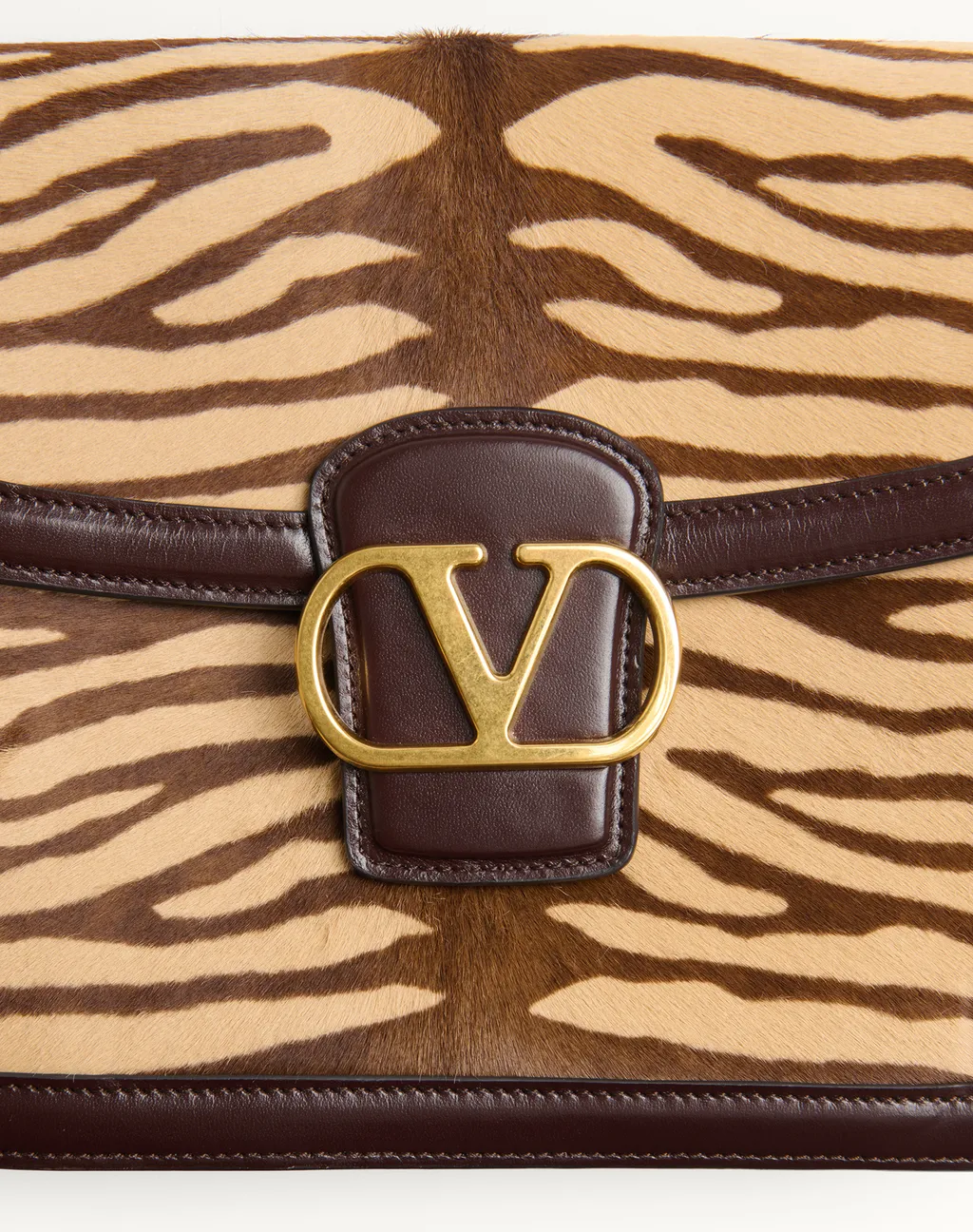 Valentino Vlogo Plaque Foldover Top Shoulder Bag
