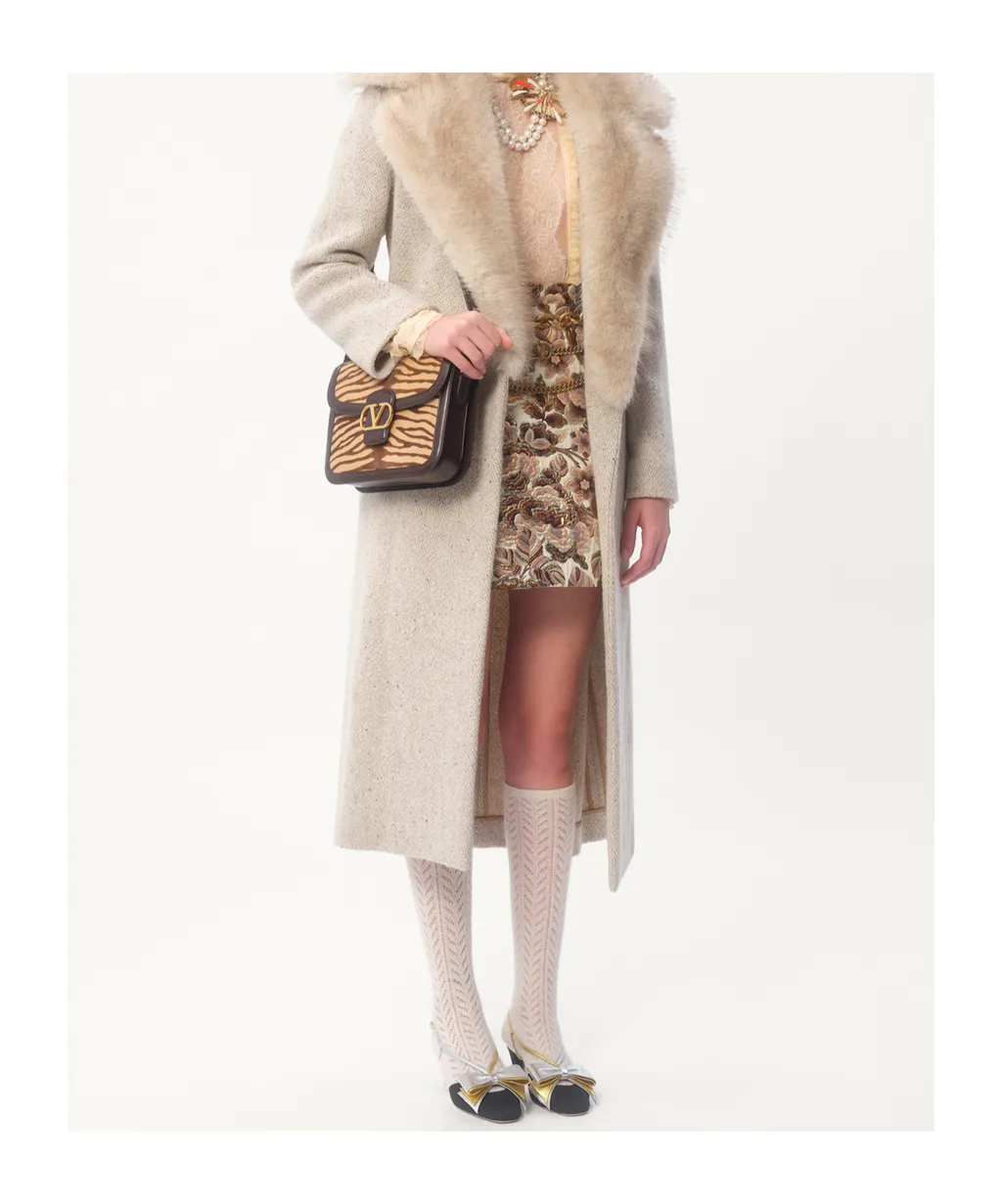 Valentino Vlogo Plaque Foldover Top Shoulder Bag