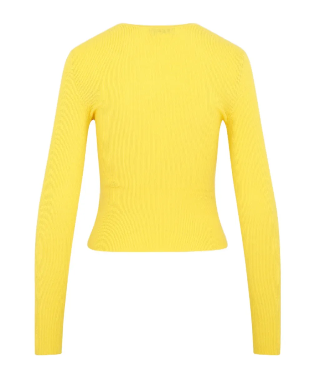 Ribbed-Knit Merino Wool Top