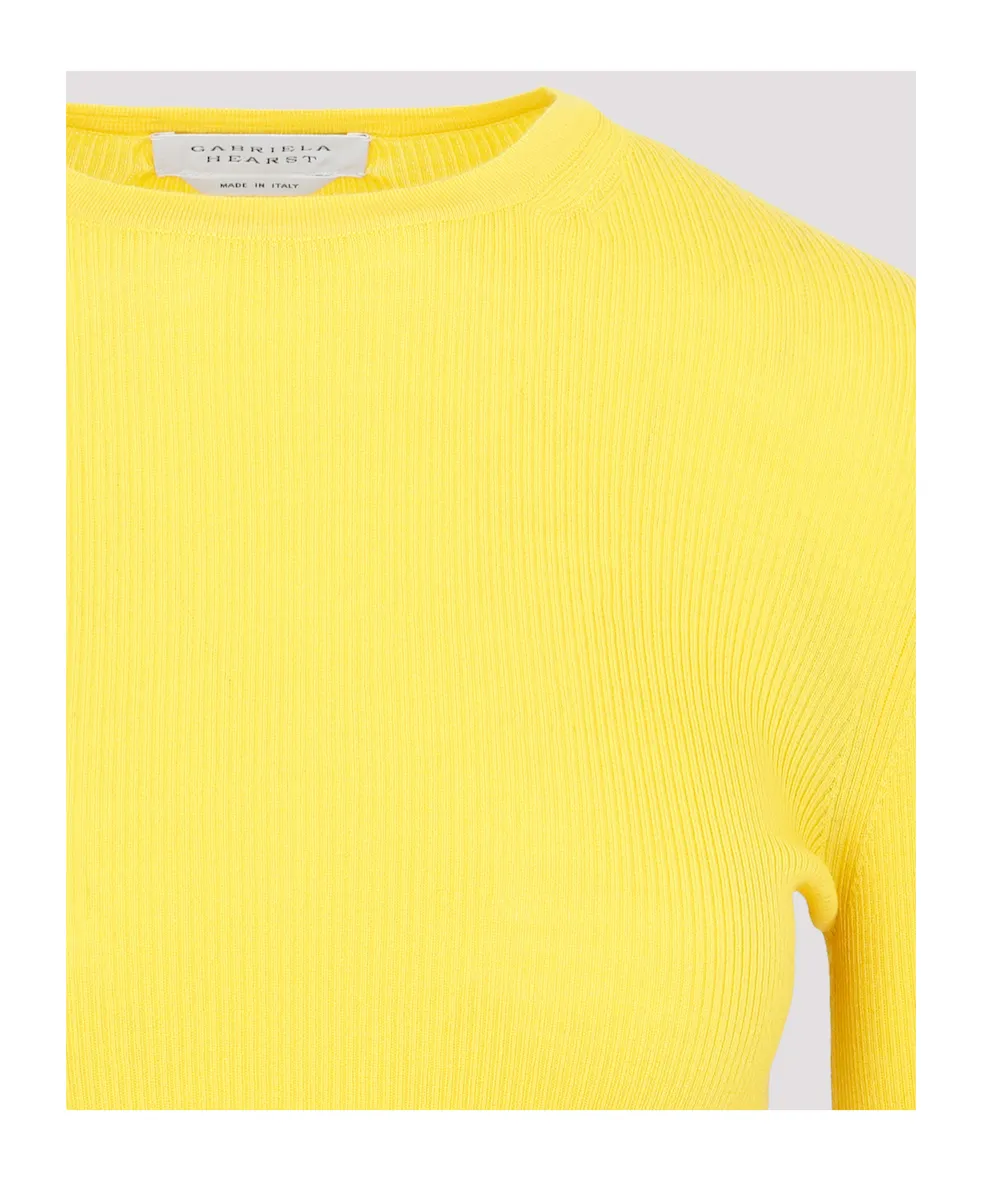 Ribbed-Knit Merino Wool Top