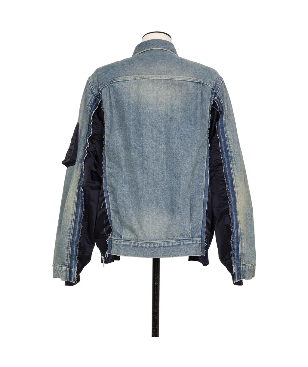 Stitched Denim Coat