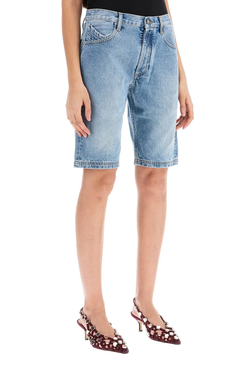 The Attico Denim Short Pants