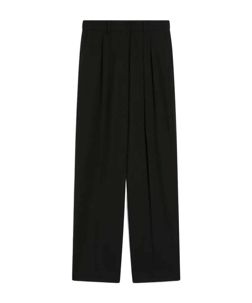 Sportmax Hello Front Pleats Straight Pants