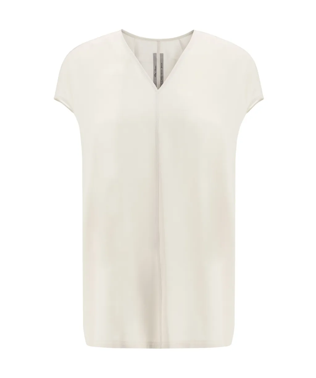 Rick Owens Short Sleeved V-Neck Top