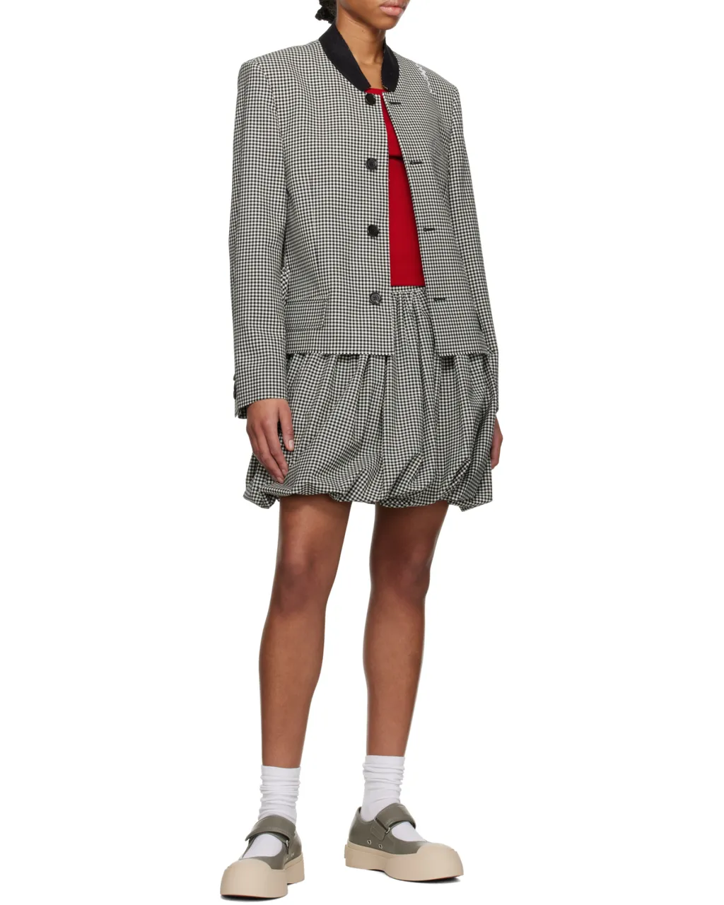 Marni Mary Jane Round-Toe Sneakers