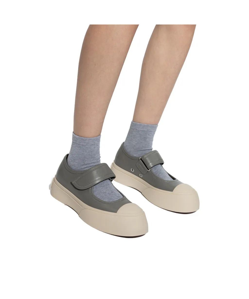 Marni Mary Jane Round-Toe Sneakers
