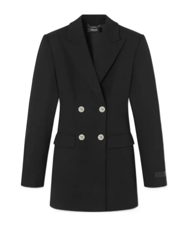Versace Double-Breasted Cut-Out Detailed Dress