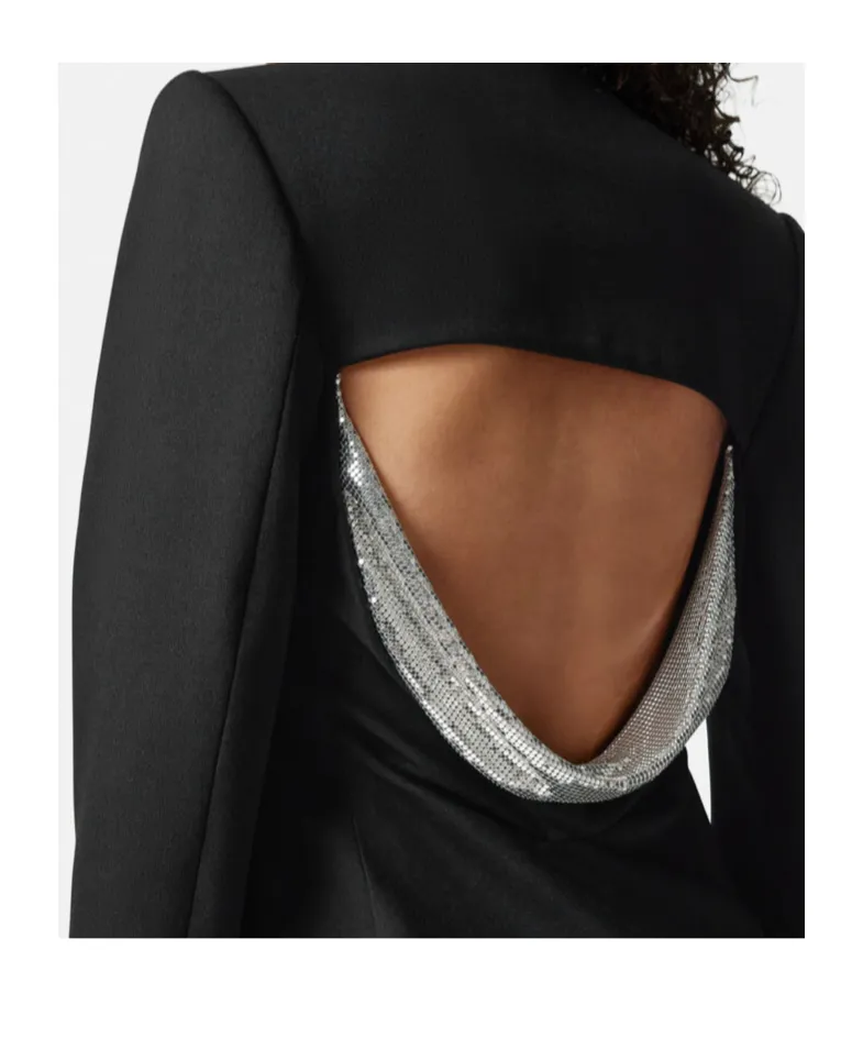 Versace Double-Breasted Cut-Out Detailed Dress