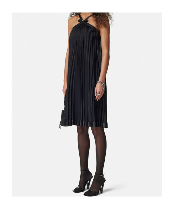 Versace Pleated Slip Dress