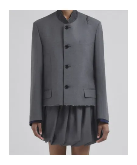 Marni Logo Embroidered Button-Up Jacket