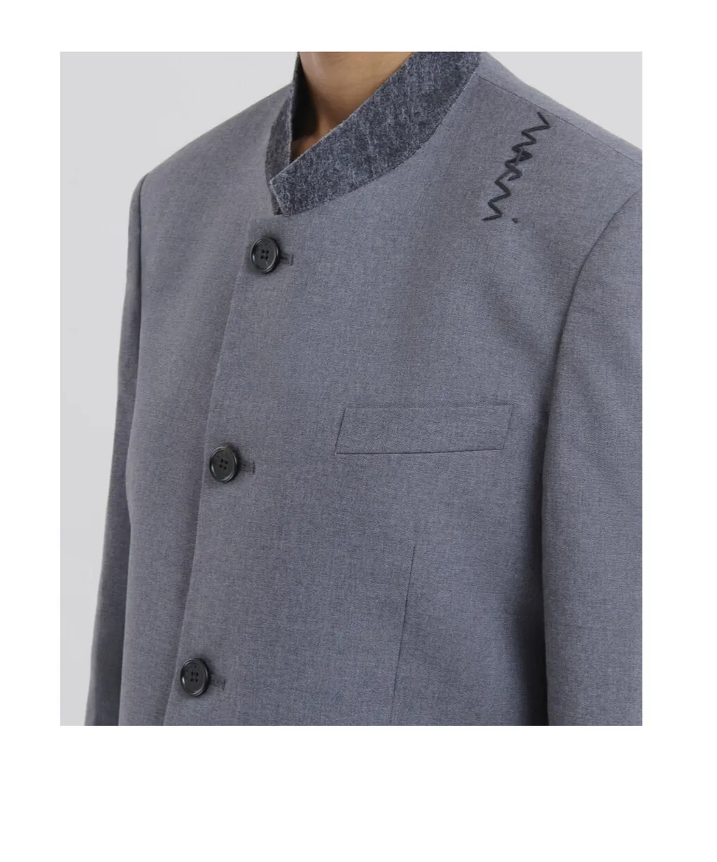 Marni Logo Embroidered Button-Up Jacket