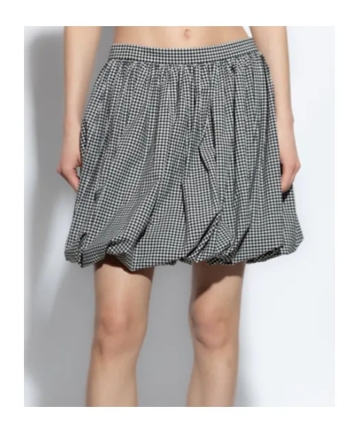 Marni Plaid Bubble Skirt