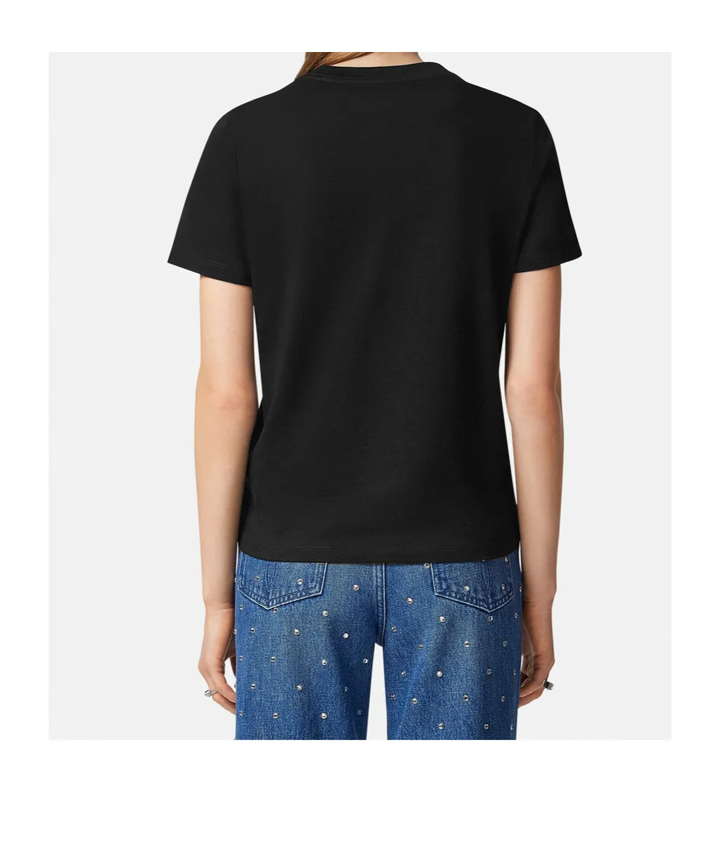 Versace Logo-Embellished Crewneck T-Shirt