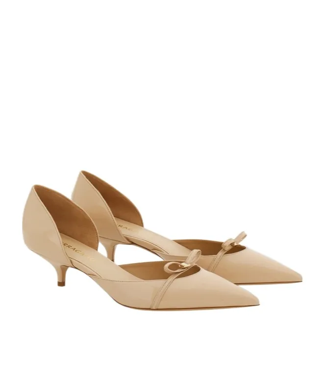 Ferragamo Pointed-Toe Bow-Detailed Pumps