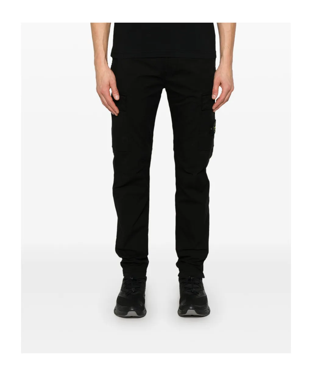 Stone Island Compass-Badge Tapered Cargo Trousers