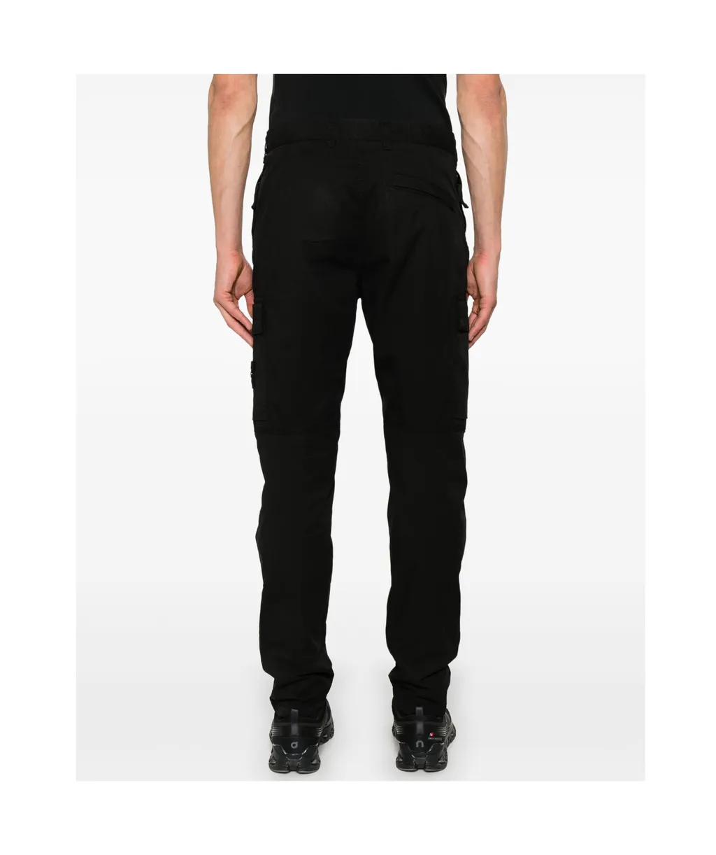 Stone Island Compass-Badge Tapered Cargo Trousers