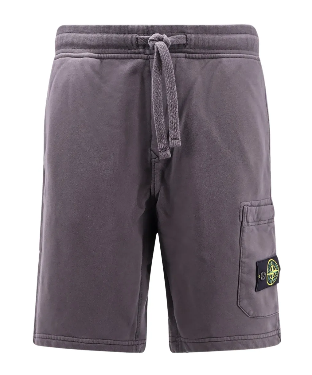 Stone Island Compass Patch Drawstring Shorts