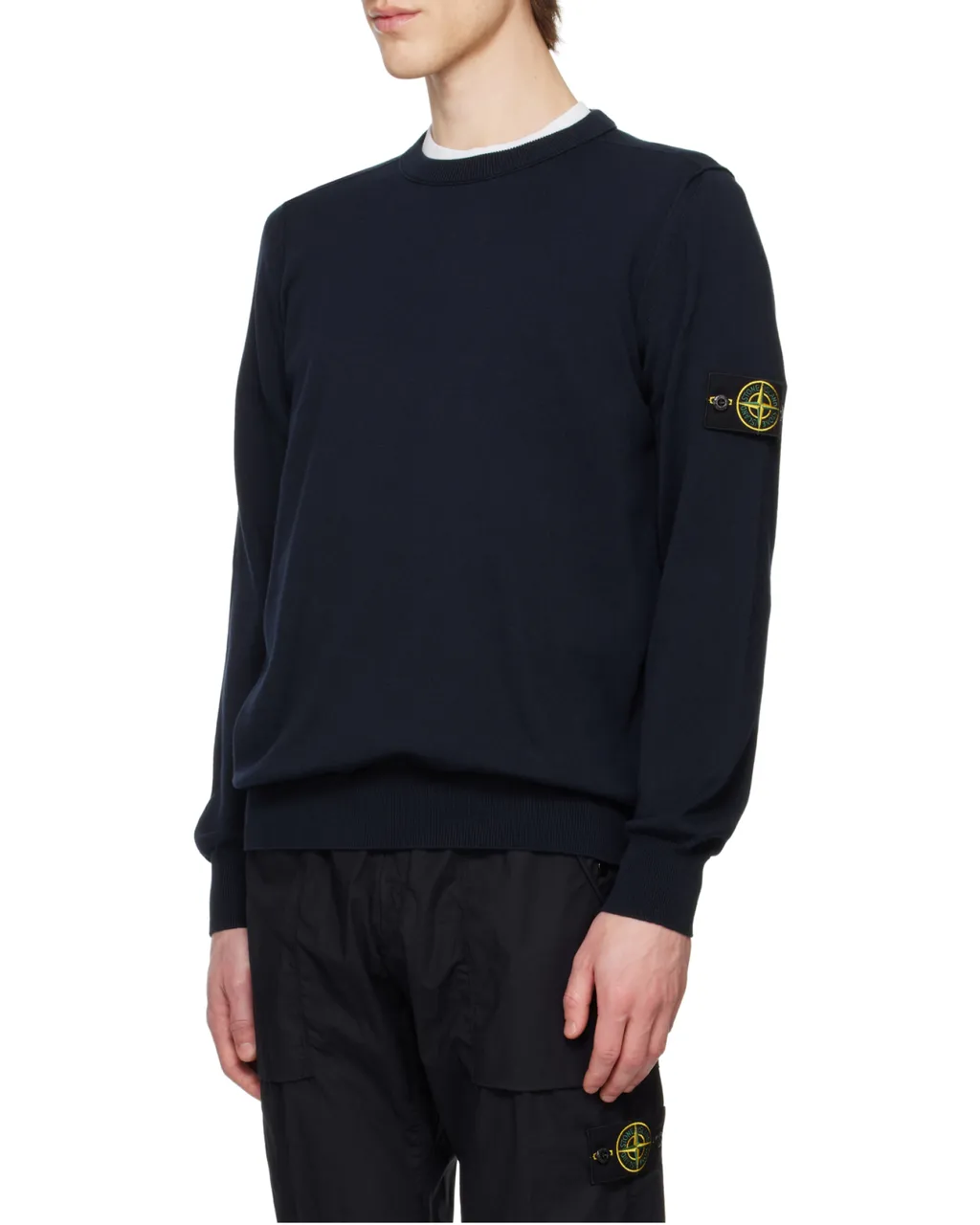 Stone Island Compass Patch Crewneck Jumper