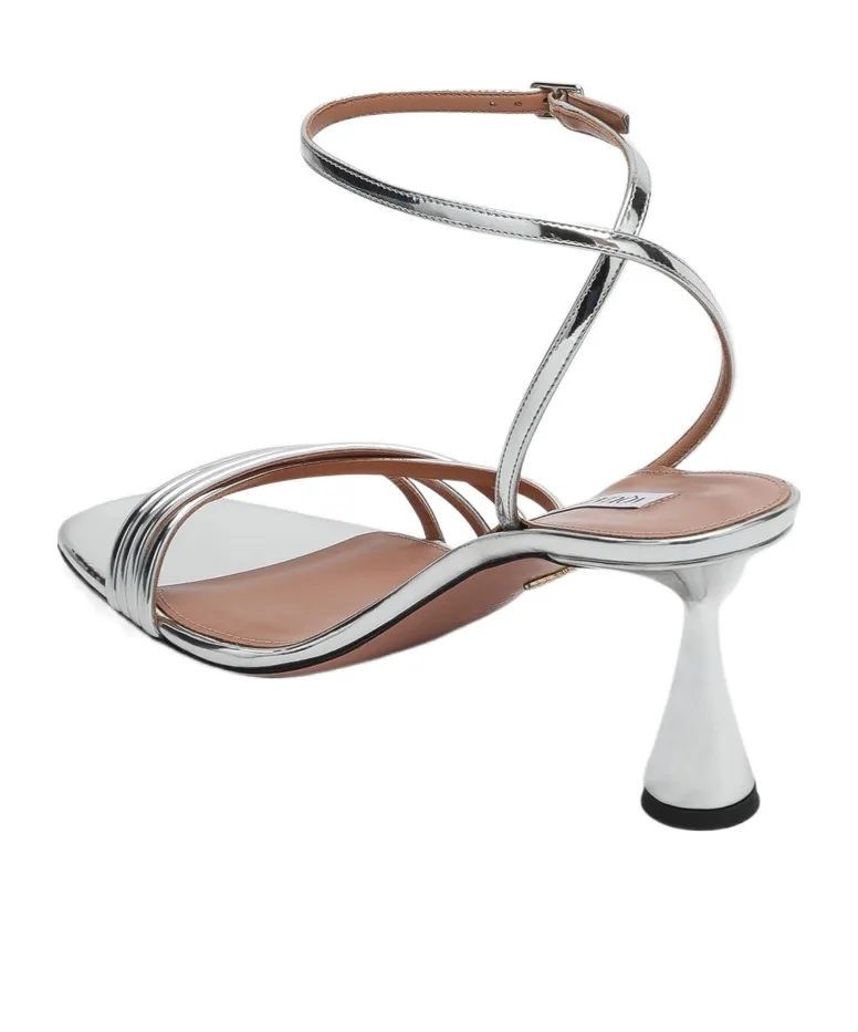 Aquazzura Latour Mirror Effect Sandals