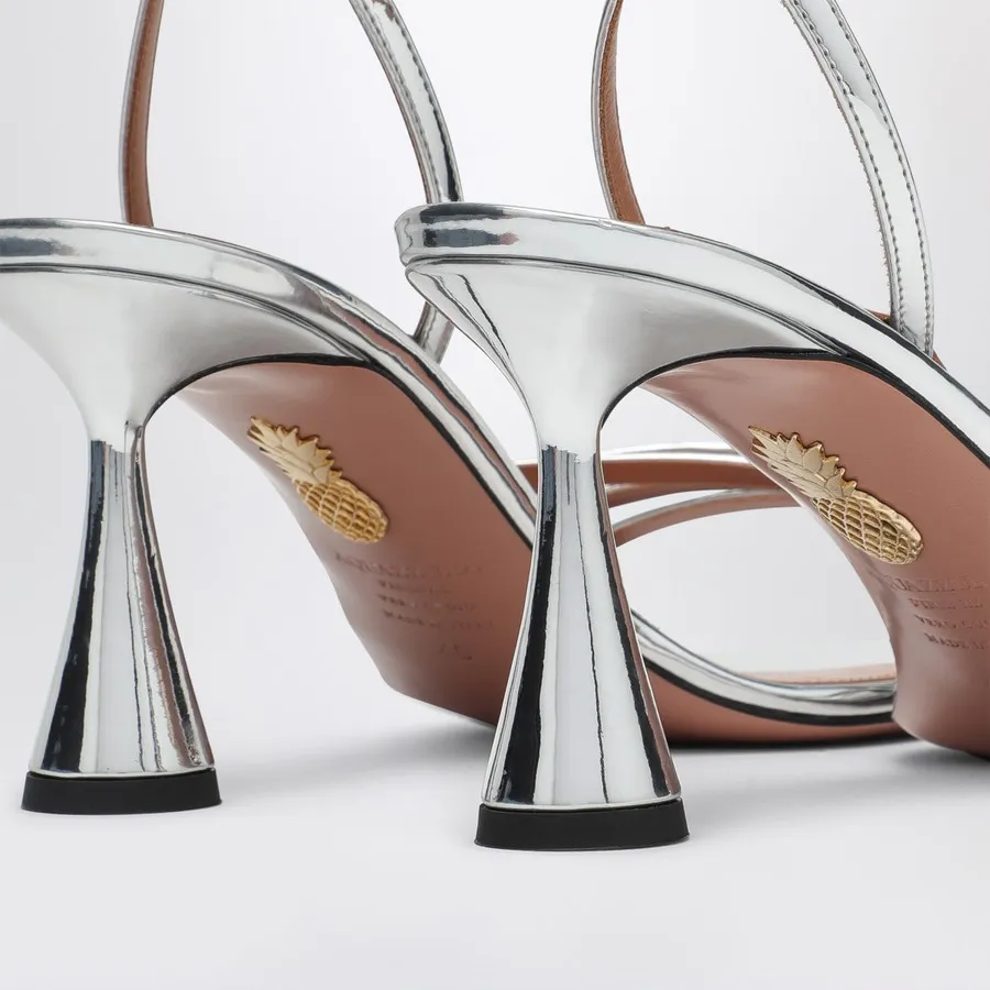 Aquazzura Latour Mirror Effect Sandals