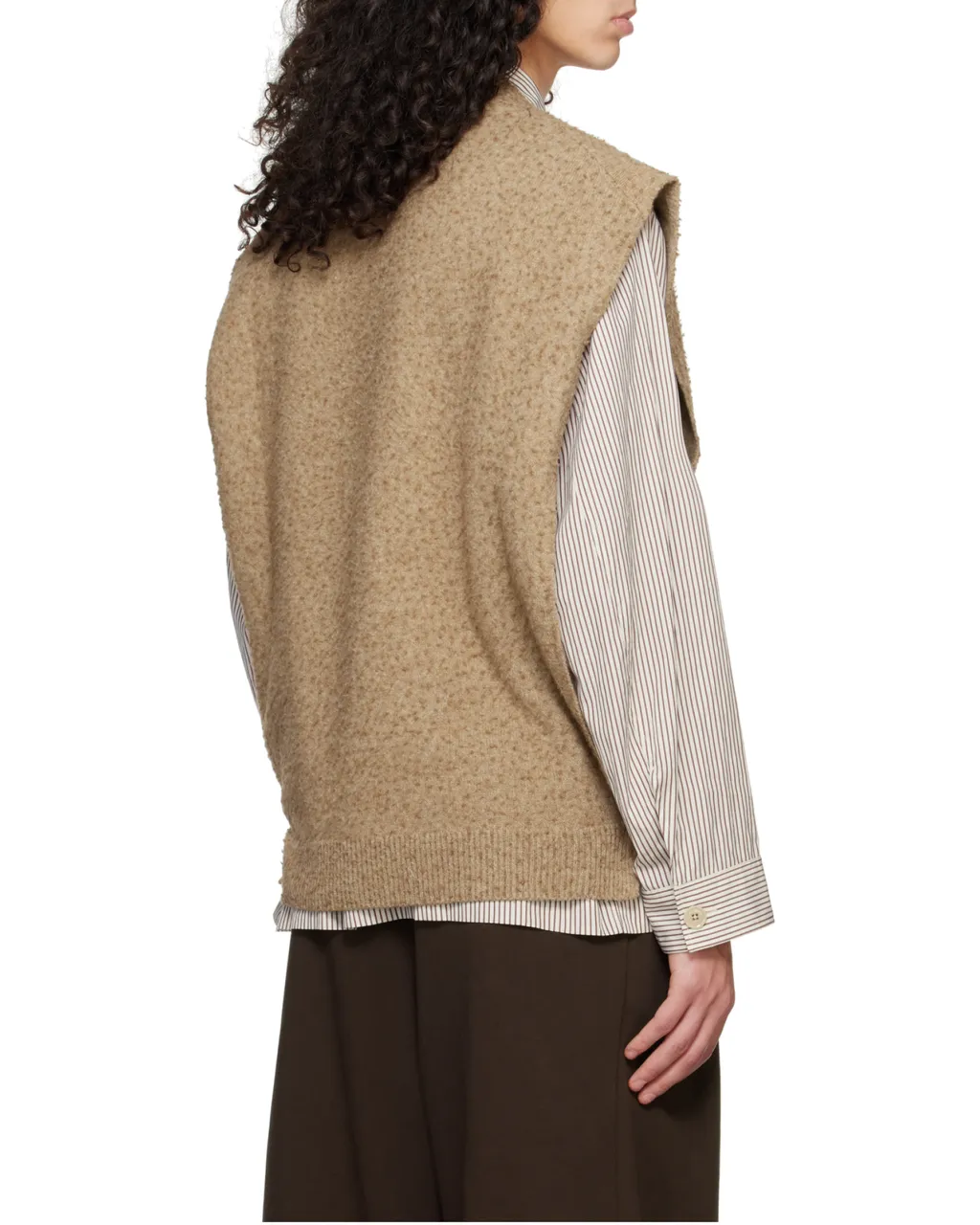 Piled-Knit Vest