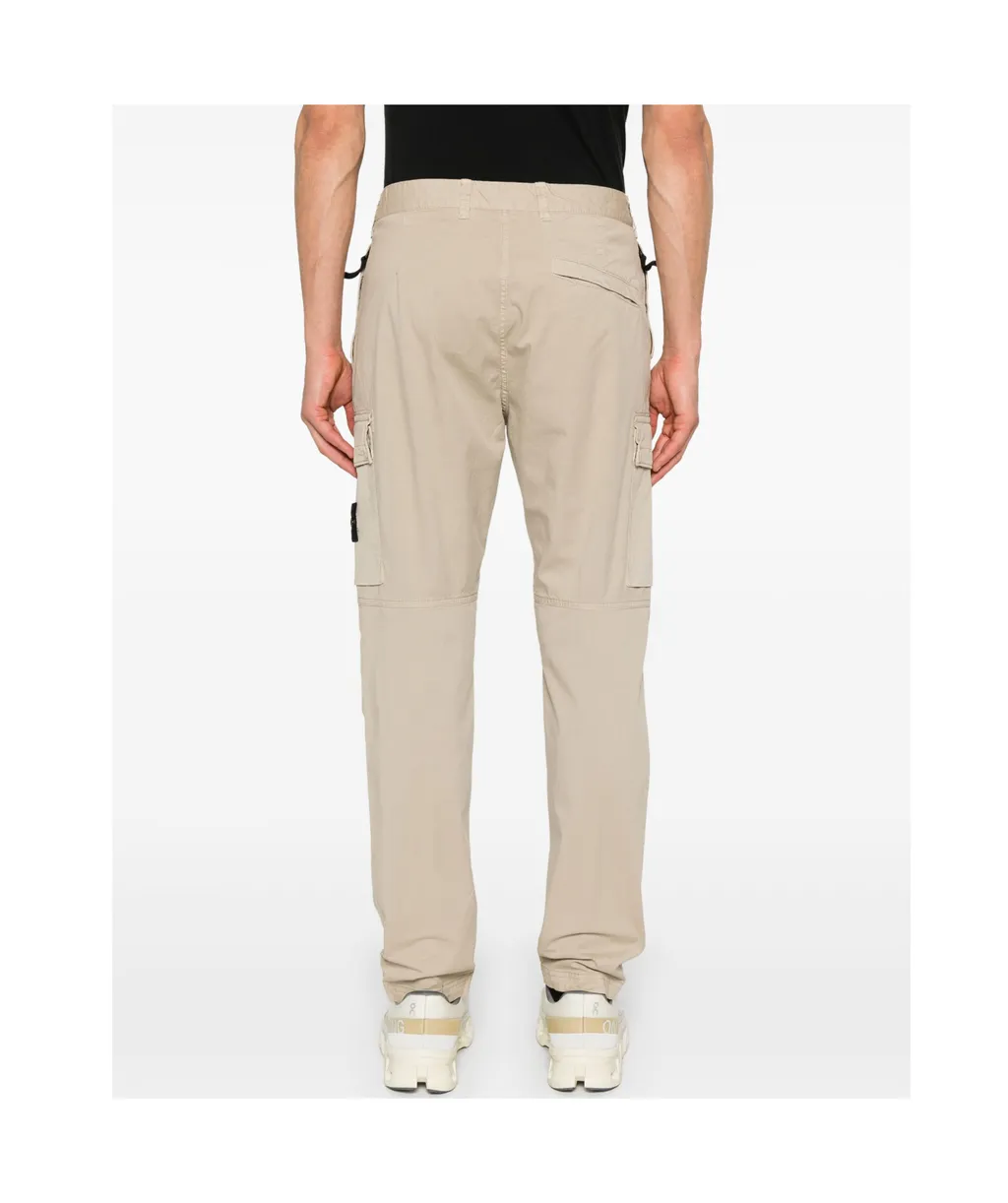 Stone Island Compass-Badge Tapered Cargo Trousers