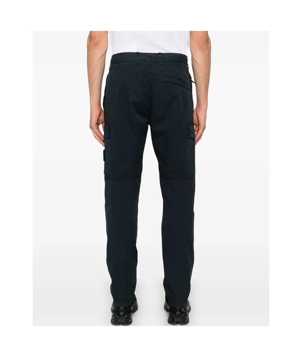 Stone Island Compass-Badge Tapered Cargo Trousers