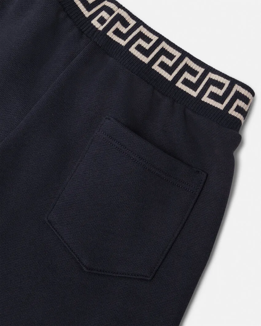 Versace Kids Logo Embroidered Track Pants