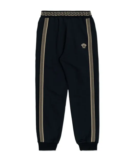 Versace Kids Logo Embroidered Track Pants