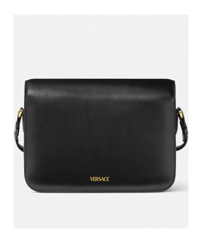 Versace Medusa Foldover Top Messenger Bag