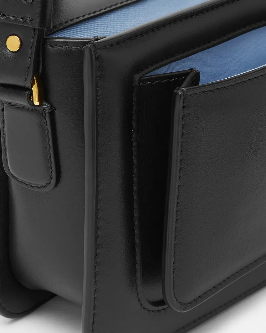 Versace Medusa Foldover Top Messenger Bag