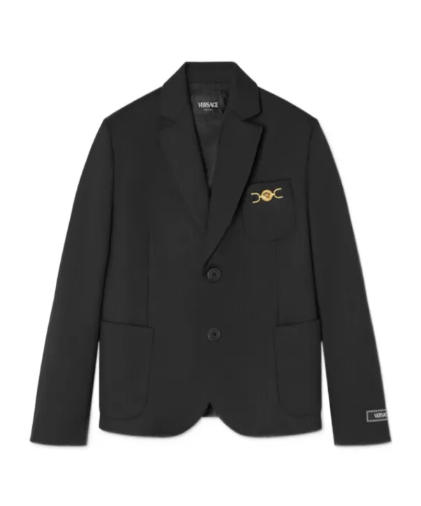Versace Kids Medusa Plaque Single-Breasted Blazer