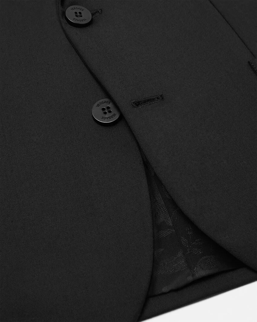 Versace Kids Medusa Plaque Single-Breasted Blazer