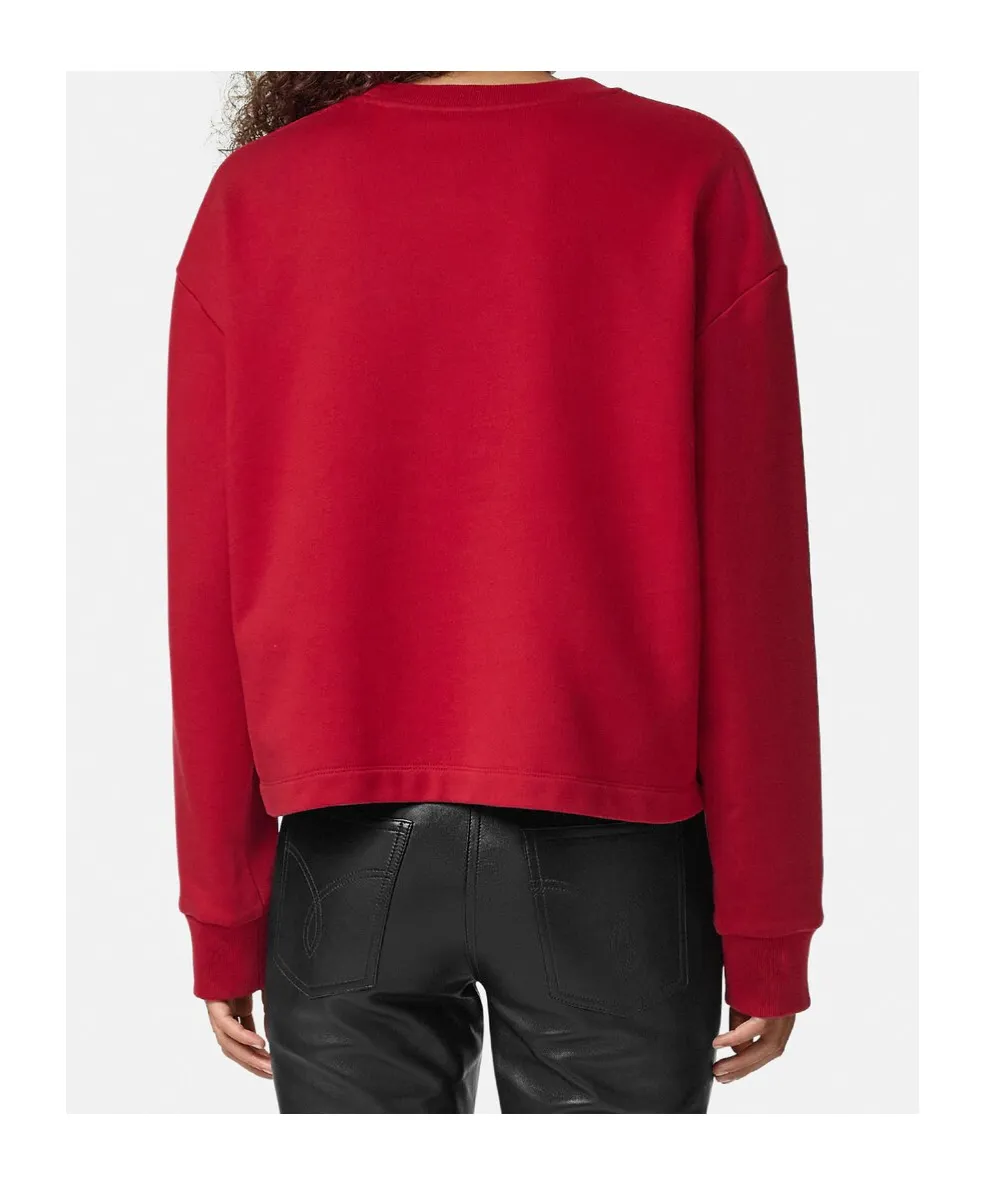 Versace Logo-Embellished Crewneck Sweatshirt