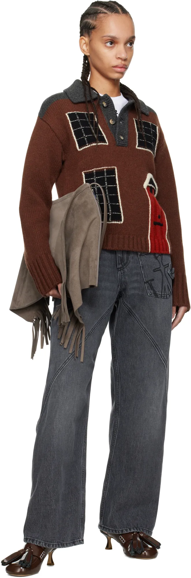 Jw Anderson Twisted Workwear Denim Jeans