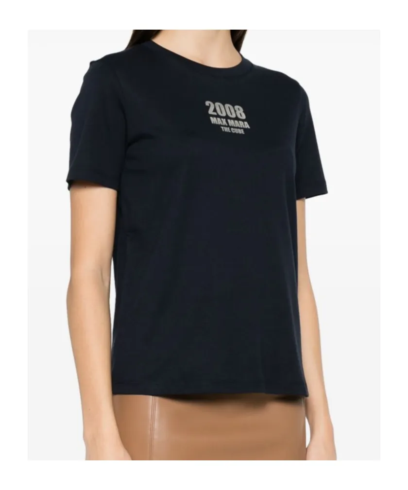 's Max Mara Quieto Logo Printed Crewneck T-Shirt