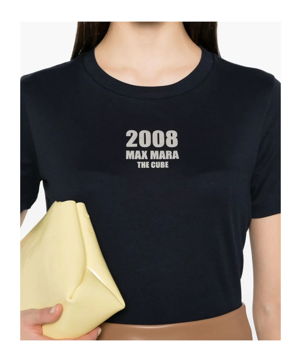 's Max Mara Quieto Logo Printed Crewneck T-Shirt