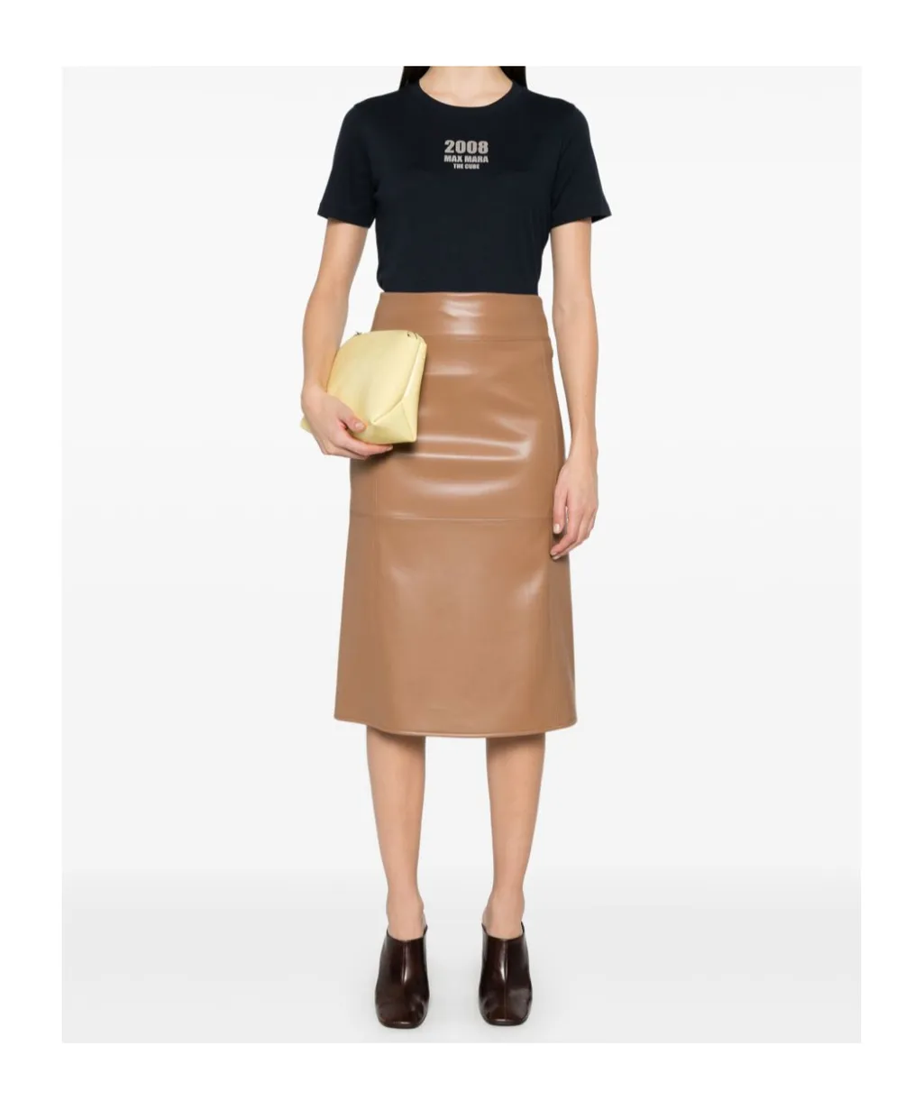 's Max Mara Quieto Logo Printed Crewneck T-Shirt