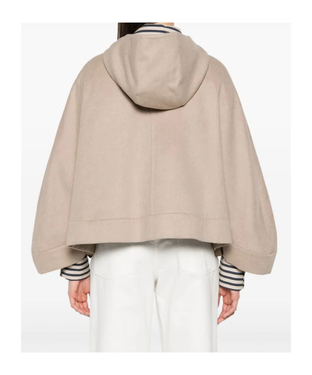 Max Mara Zip-Up Hooded Jacket
