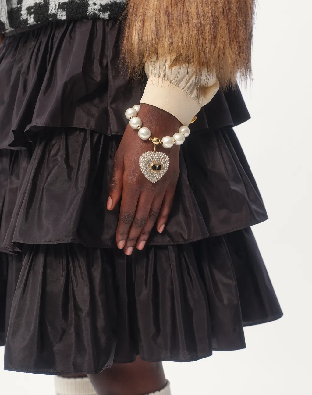 Valentino Vlogo Signature Embellished Bracelet