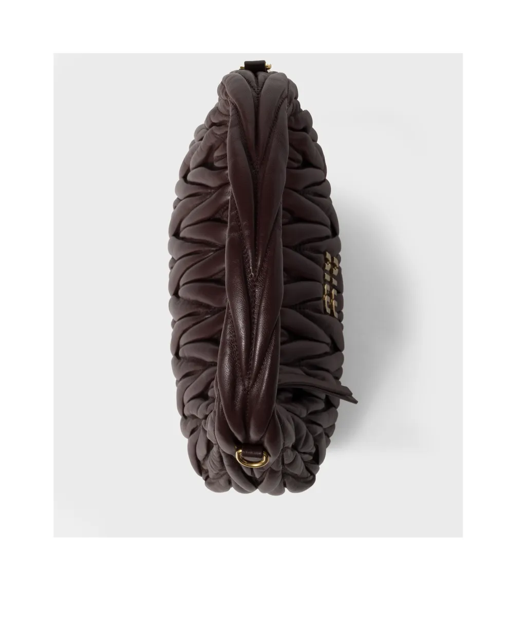 Wander Matelassé Nappa Leather Hobo Bag