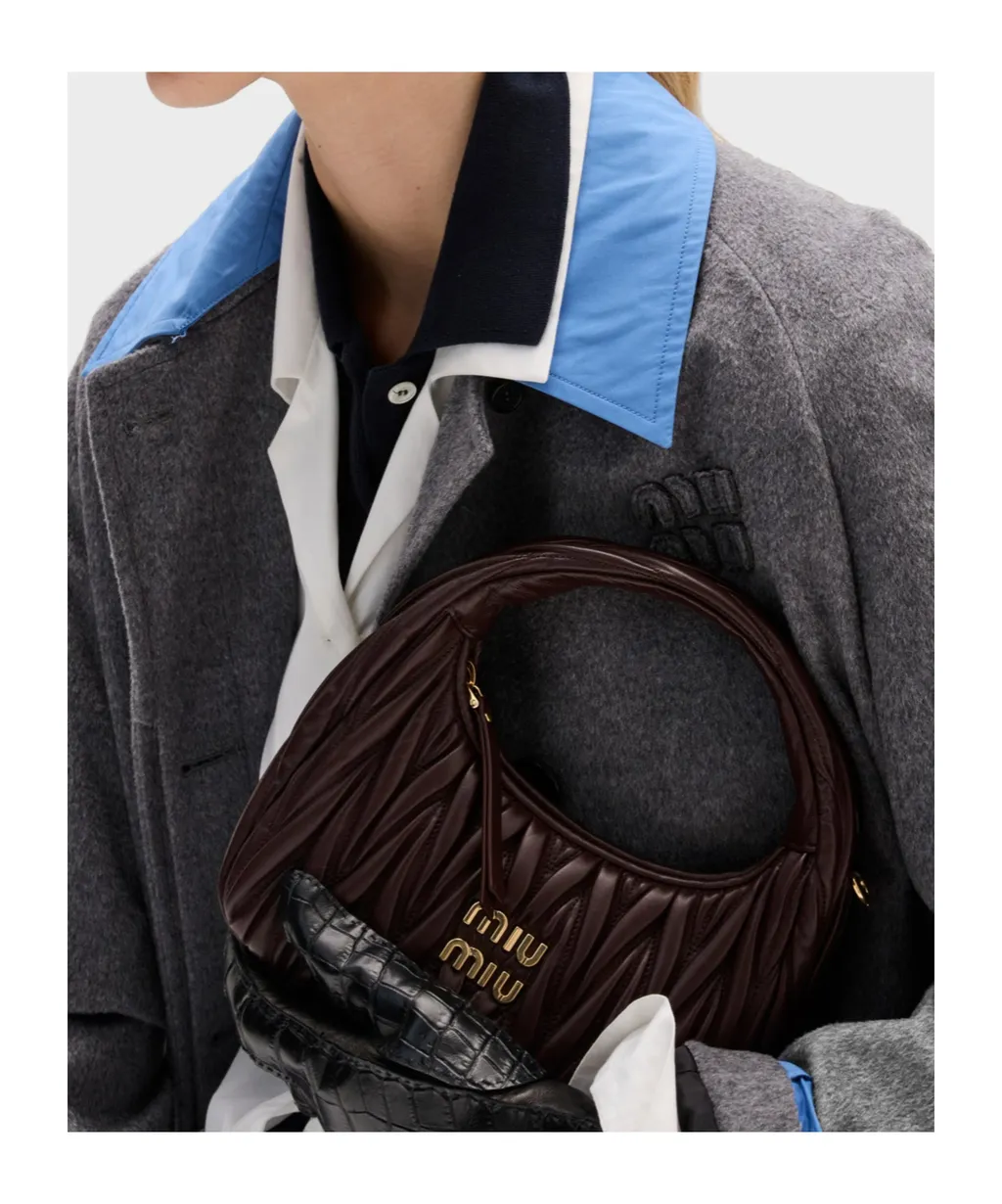 Wander Matelassé Nappa Leather Hobo Bag