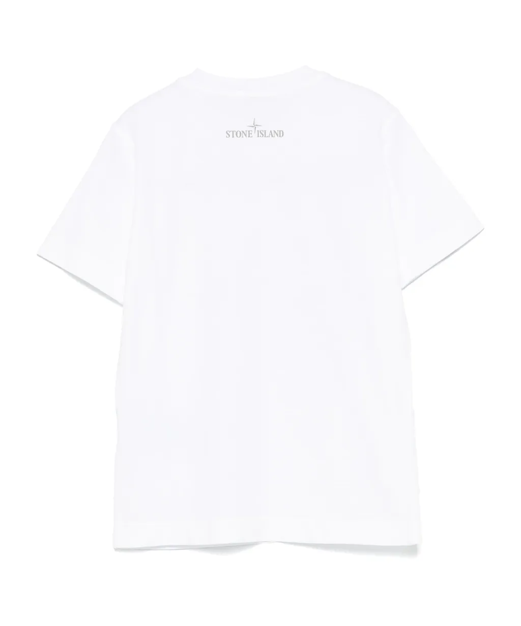 Stone Island Junior Compass Printed Crewneck T-Shirt