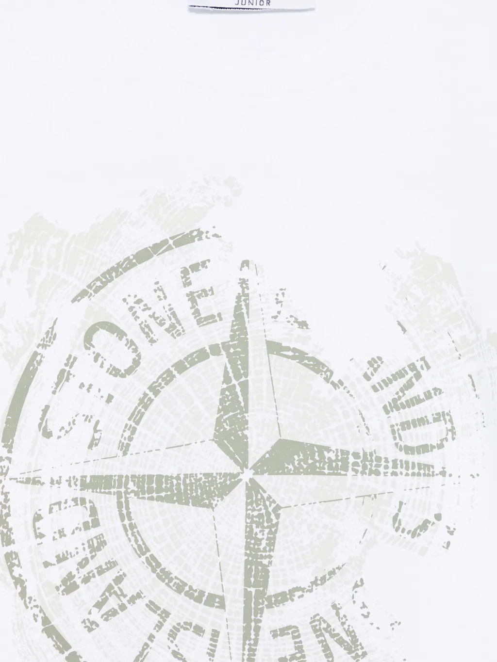 Stone Island Junior Compass Printed Crewneck T-Shirt