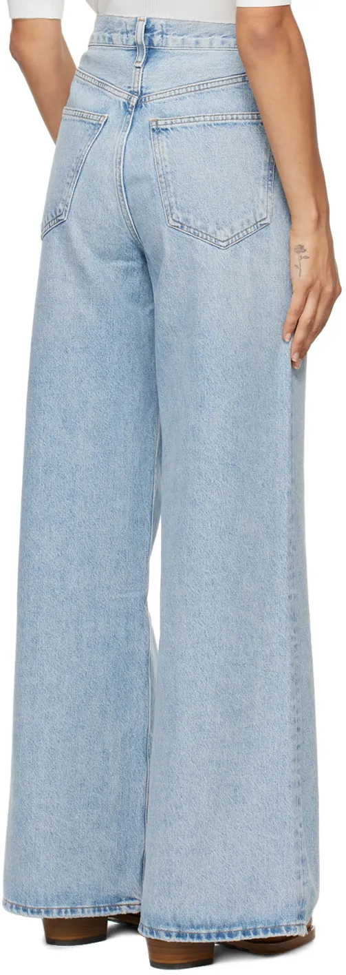Agolde Dame High-Rise Wide Leg Jeans