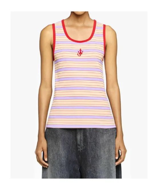 Jw Anderson Contrast Trim Striped Vest